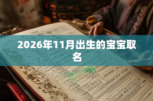 2026年11月出生的宝宝取名