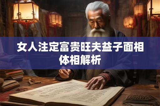 女人注定富贵旺夫益子面相体相解析 女人注定富贵旺夫益子面相体相解析