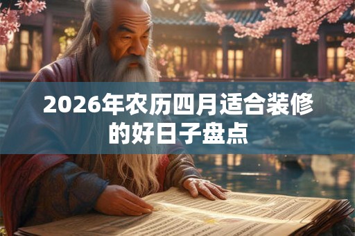 2026年农历四月适合装修的好日子盘点 2026年农历四月适合装修的好日子盘点