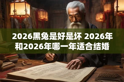 2026黑兔是好是坏 2026年和2026年哪一年适合结婚