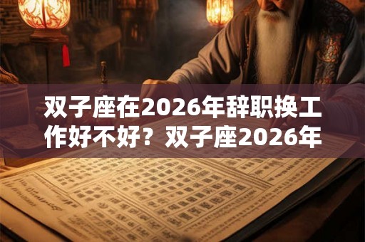 双子座在2026年辞职换工作好不好？双子座2026年事业运势分析