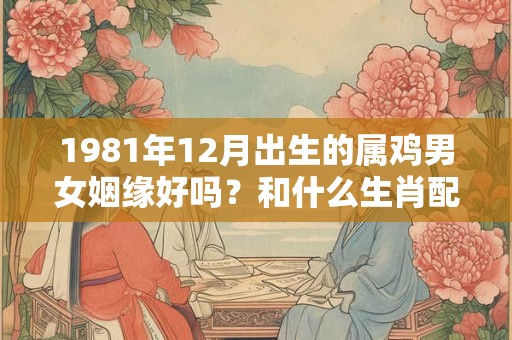 1981年12月出生的属鸡男女姻缘好吗？和什么生肖配？