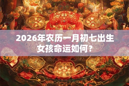 2026年农历一月初七出生女孩命运如何？