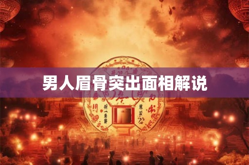 男人眉骨突出面相解说