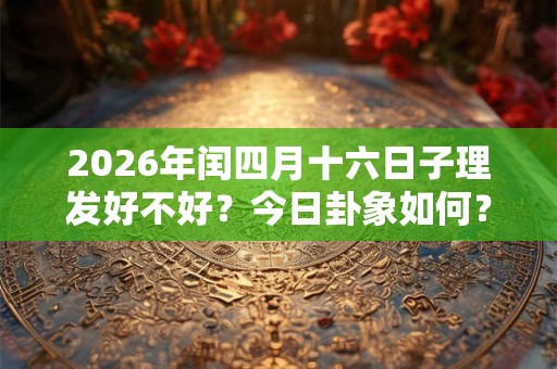 2026年闰四月十六日子理发好不好？今日卦象如何？