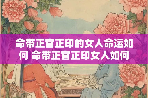 命带正官正印的女人命运如何 命带正官正印女人如何命运