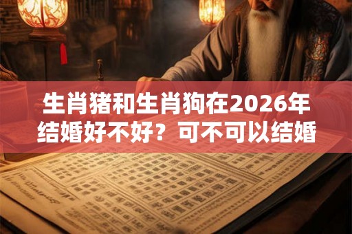 生肖猪和生肖狗在2026年结婚好不好？可不可以结婚？