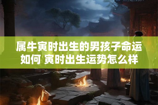 属牛寅时出生的男孩子命运如何 寅时出生运势怎么样