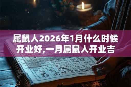 属鼠人2026年1月什么时候开业好,一月属鼠人开业吉日