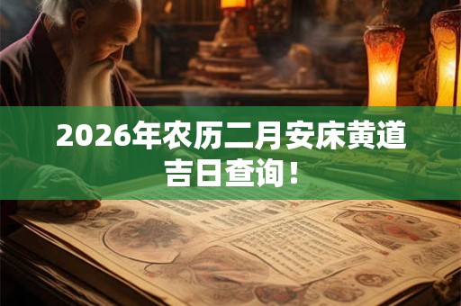 2026年农历二月安床黄道吉日查询！