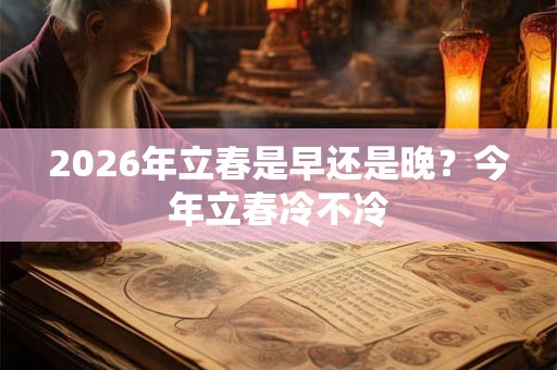 2026年立春是早还是晚？今年立春冷不冷