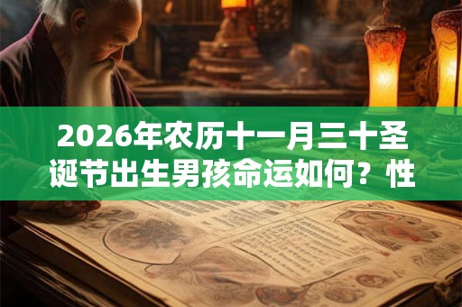 2026年农历十一月三十圣诞节出生男孩命运如何？性格好不好？