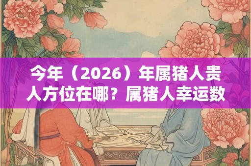 今年（2026）年属猪人贵人方位在哪？属猪人幸运数字是什么？