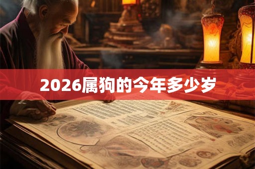 2026属狗的今年多少岁