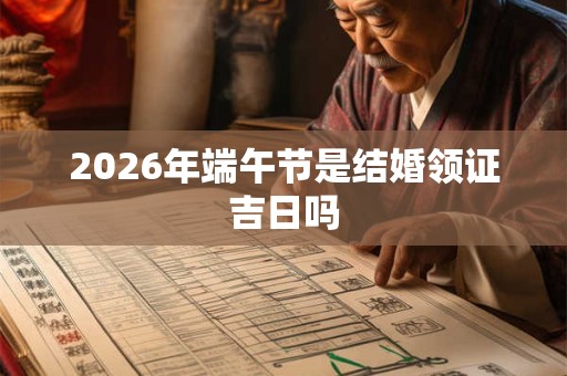 2026年端午节是结婚领证吉日吗