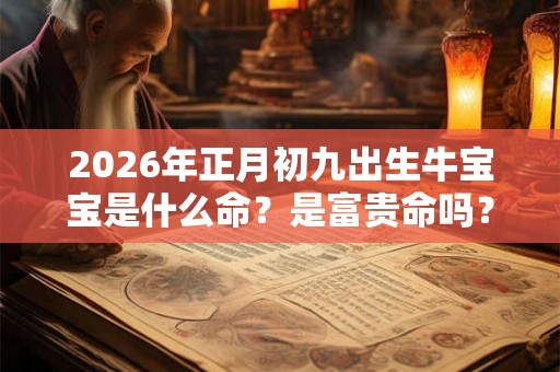 2026年正月初九出生牛宝宝是什么命？是富贵命吗？