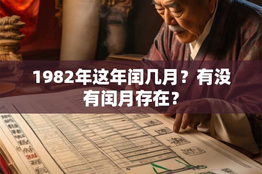 1982年这年闰几月？有没有闰月存在？
