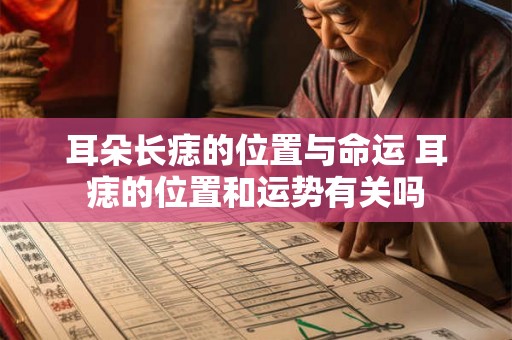 耳朵长痣的位置与命运 耳痣的位置和运势有关吗