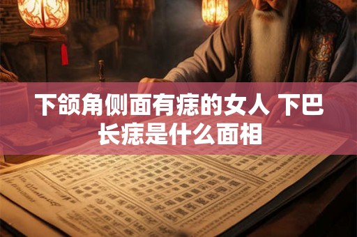 下颌角侧面有痣的女人 下巴长痣是什么面相