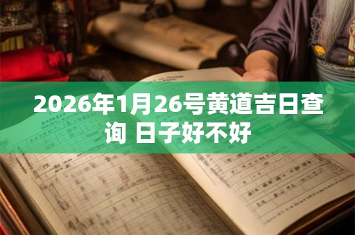 2026年1月26号黄道吉日查询 日子好不好