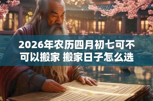 2026年农历四月初七可不可以搬家 搬家日子怎么选