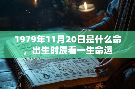 1979年11月20日是什么命，出生时辰看一生命运