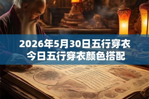 2026年5月30日五行穿衣 今日五行穿衣颜色搭配 2026年5月30日五行穿衣 今日五行穿衣颜色搭配