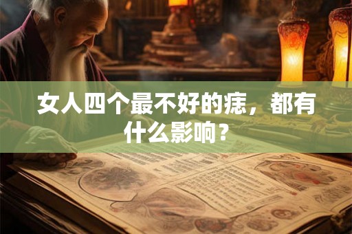 女人四个最不好的痣，都有什么影响？