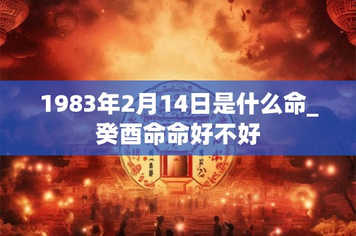 1983年2月14日是什么命_癸酉命命好不好