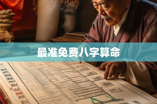 最准免费八字算命