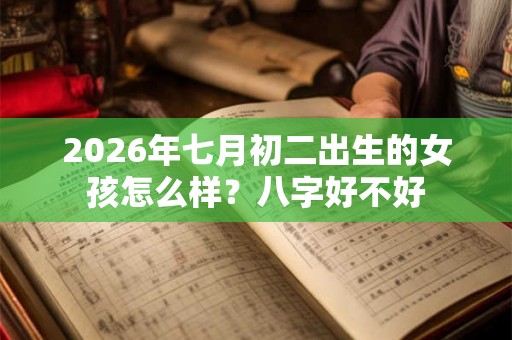 2026年七月初二出生的女孩怎么样?八字好不好 2026年七月初二出生的女孩怎么样?八字好不好