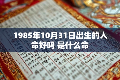1985年10月31日出生的人命好吗 是什么命 1985年10月31日出生的人命好吗 是什么命
