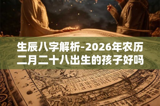 生辰八字解析-2026年农历二月二十八出生的孩子好吗