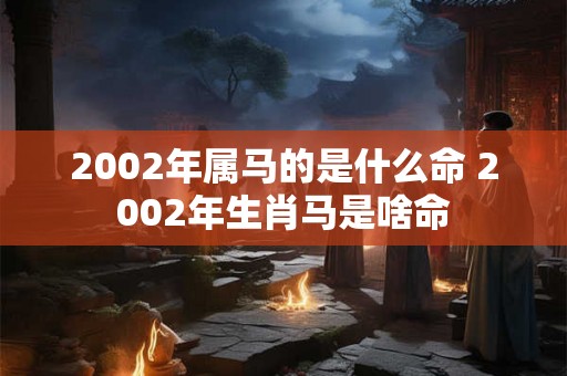 2002年属马的是什么命 2002年生肖马是啥命