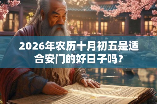 2026年农历十月初五是适合安门的好日子吗？