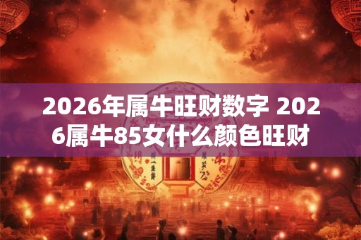 2026年属牛旺财数字 2026属牛85女什么颜色旺财