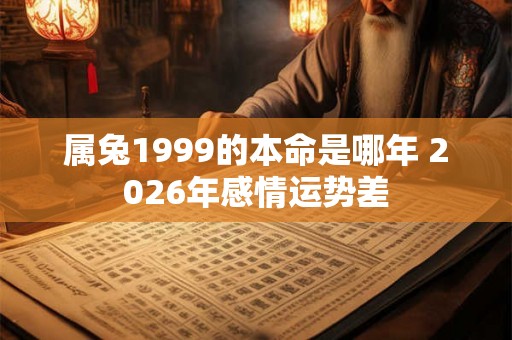 属兔1999的本命是哪年 2026年感情运势差