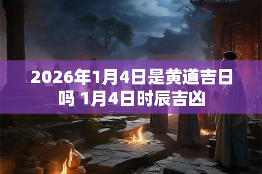 2026年1月4日是黄道吉日吗 1月4日时辰吉凶