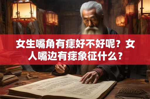 女生嘴角有痣好不好呢？女人嘴边有痣象征什么？