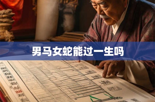 男马女蛇能过一生吗