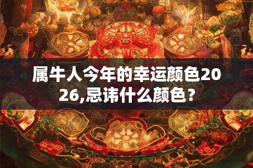 属牛人今年的幸运颜色2026,忌讳什么颜色？