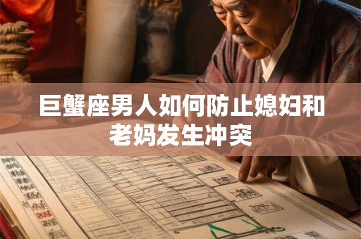 巨蟹座男人如何防止媳妇和老妈发生冲突 巨蟹座男人如何防止媳妇和老妈发生冲突
