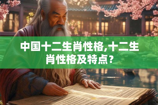 中国十二生肖性格,十二生肖性格及特点? 中国十二生肖性格,十二生肖性格及特点?