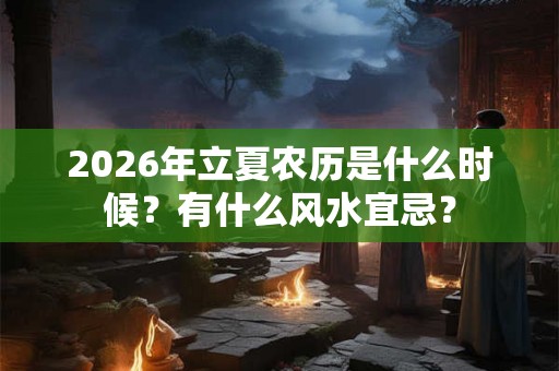 2026年立夏农历是什么时候？有什么风水宜忌？