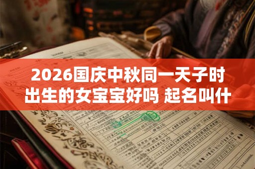 2026国庆中秋同一天子时出生的女宝宝好吗 起名叫什么 2026国庆中秋同一天子时出生的女宝宝好吗 起名叫什么