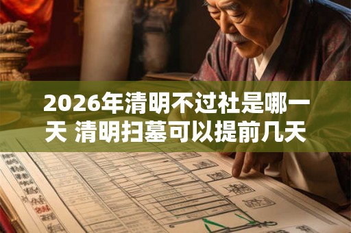 2026年清明不过社是哪一天 清明扫墓可以提前几天