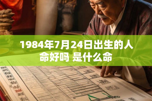 1984年7月24日出生的人命好吗 是什么命