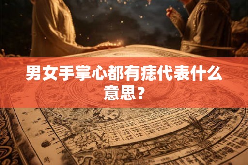 男女手掌心都有痣代表什么意思？