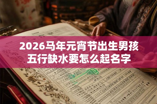2026马年元宵节出生男孩五行缺水要怎么起名字