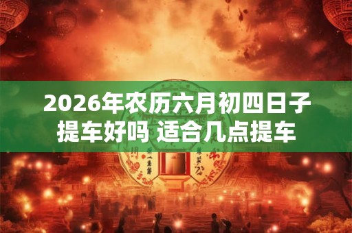 2026年农历六月初四日子提车好吗 适合几点提车 2026年农历六月初四日子提车好吗 适合几点提车